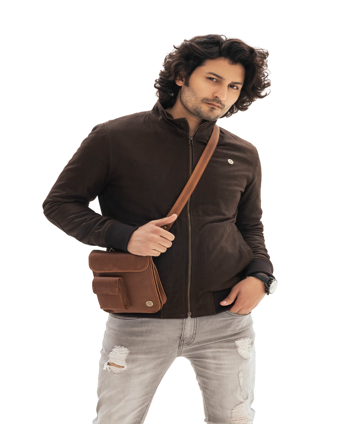 Male Cross Body Leather Bag