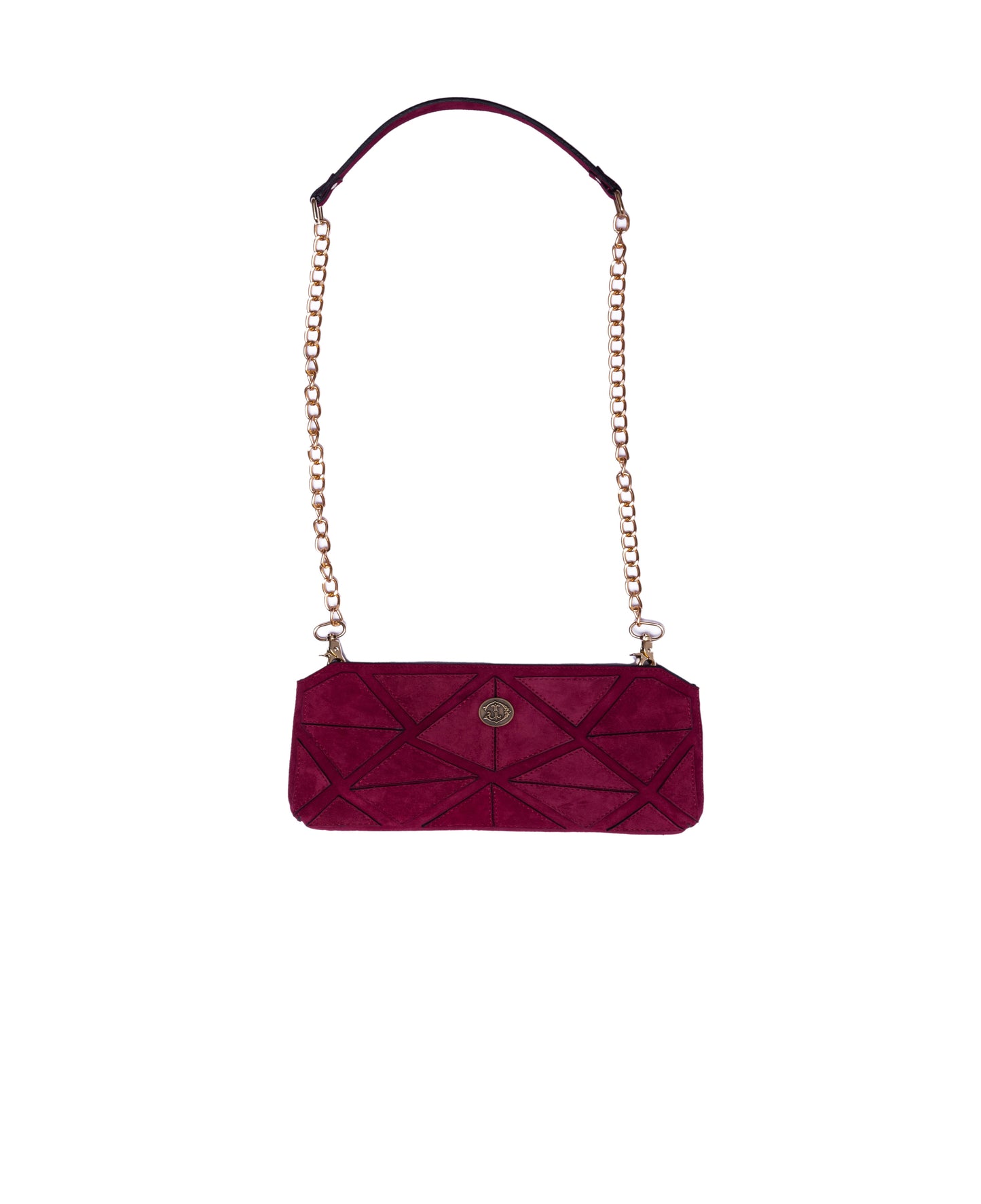 Pink Leather Bag with Viscose lining