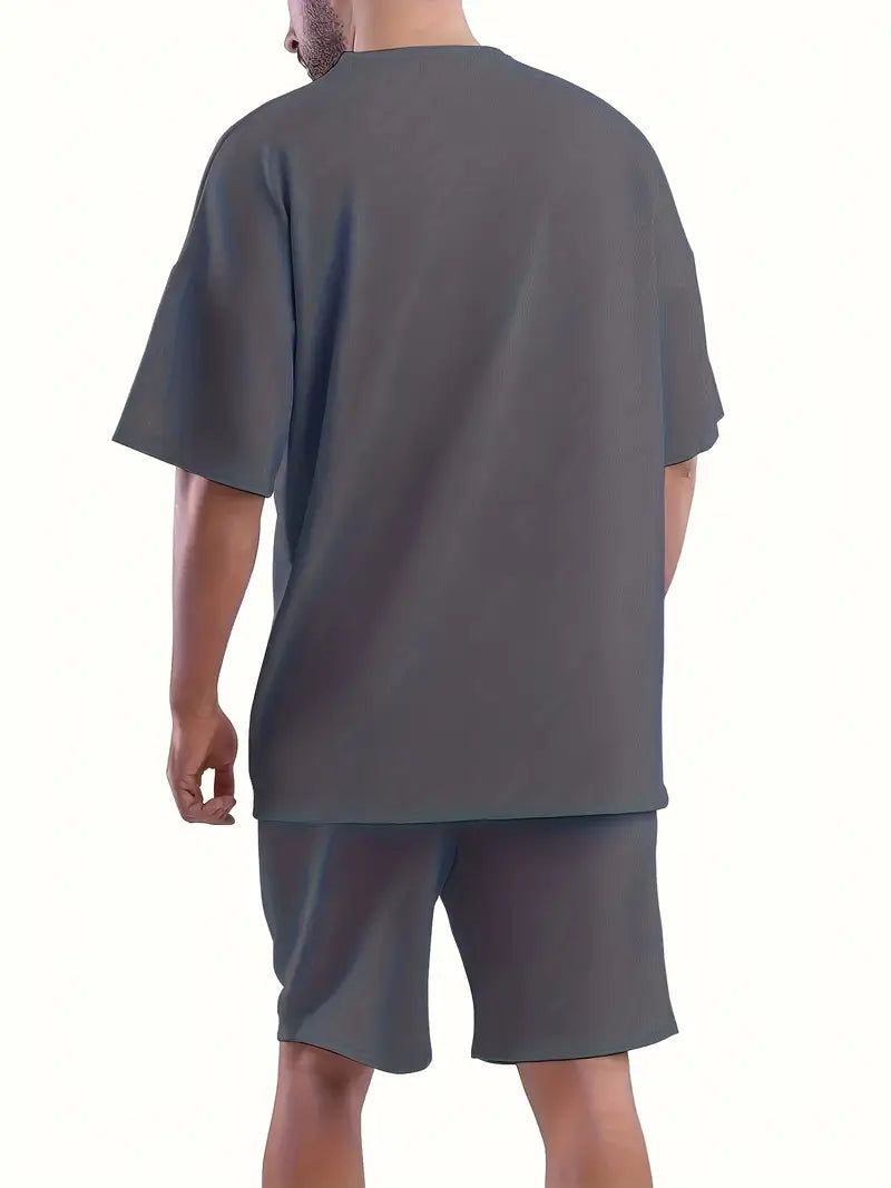 A Stylish Men'S Polyester Cord Set